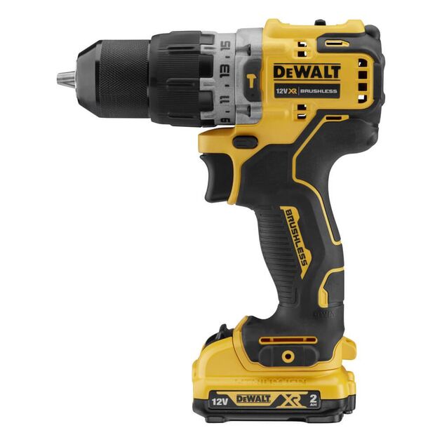 Дрель-шуруповерт акумуляторний безщітковий ударний DeWALT DCD706D2, фото , зображення 3 | SNABZHENIE.com.ua