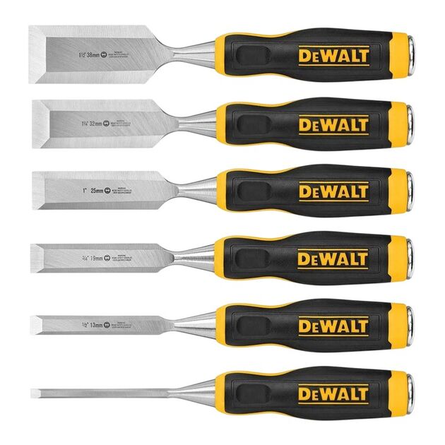 Набір з шести стамесок DeWALT DWHT16852-9, фото , зображення 2 | SNABZHENIE.com.ua