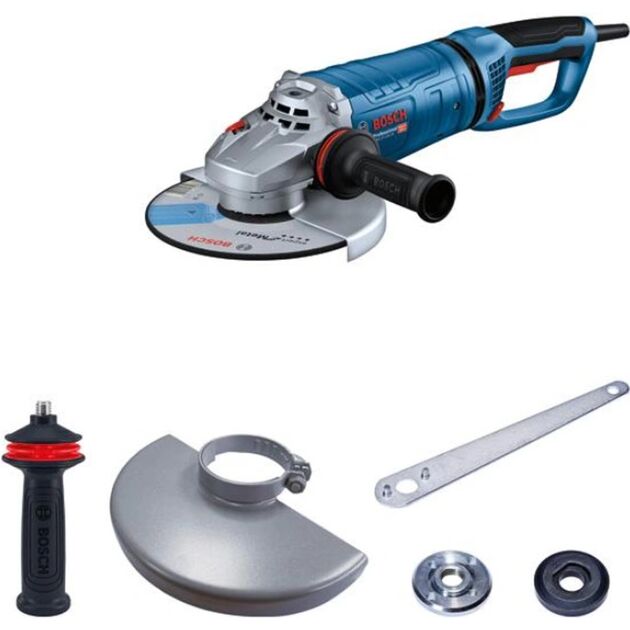 Шліфмашина кутова Bosch Professional GWS 27-230 JR 230В 230мм 2700Вт 5800-6500об/хв поворотна ручка 6.3кг, фото , изображение 3 | SNABZHENIE.com.ua