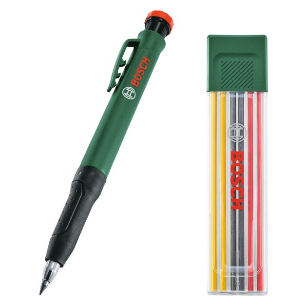 Олівець механічний Bosch для розмітки глибоких отворів 147мм набір 7шт 0.018кг, фото  | SNABZHENIE.com.ua