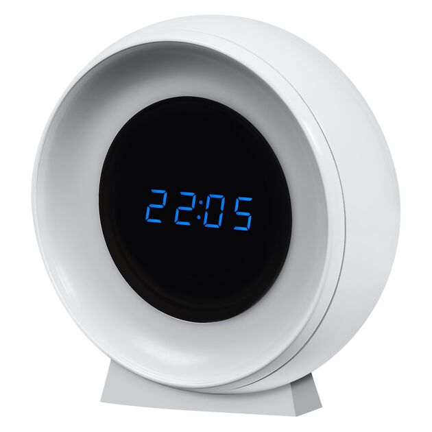 Світильник нічник з акумулятором OSRAM NIGHTLUX CLOCK 0.3Вт 3000/4000/6500К 5Лм 1000мА•год годинник USB-A > microUSB білий, фото , изображение 2 | SNABZHENIE.com.ua
