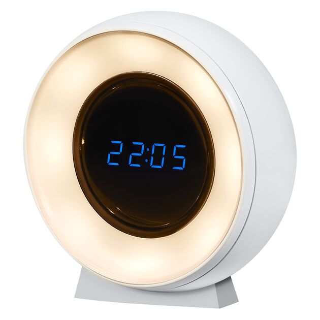 Світильник нічник з акумулятором OSRAM NIGHTLUX CLOCK 0.3Вт 3000/4000/6500К 5Лм 1000мА•год годинник USB-A > microUSB білий, фото , изображение 3 | SNABZHENIE.com.ua