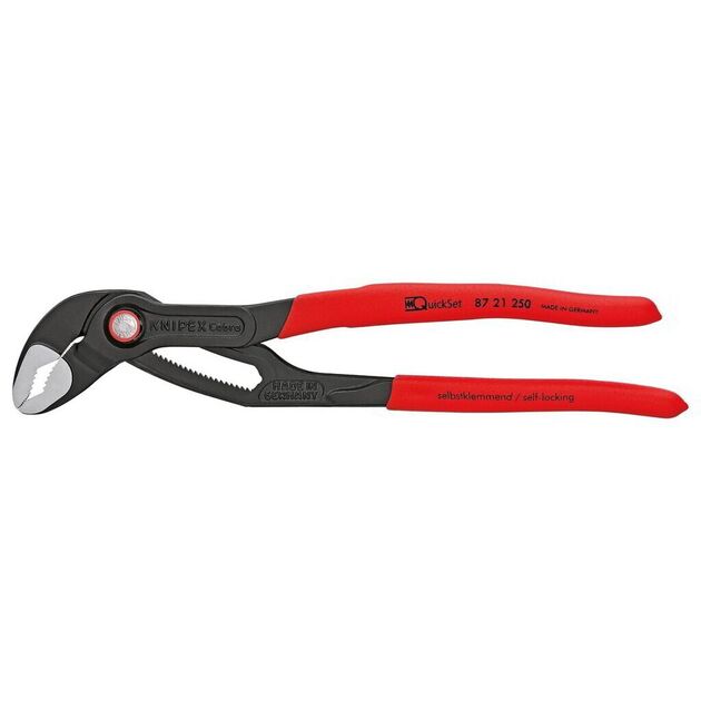 Кліщі сантехнічні KNIPEX Cobra QuickSet, 0-50мм, 250мм, фосфатовані, 0.335кг, фото  | SNABZHENIE.com.ua