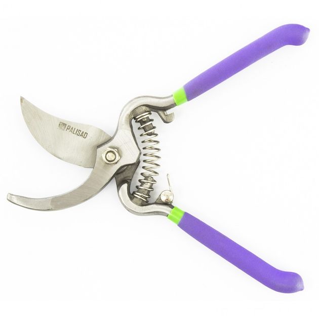 Секатор PALISAD (605618P), 200 мм, пружина возвратна спірал. типу, легована сталь, обрезинені ручки, фото , зображення 3 | SNABZHENIE.com.ua