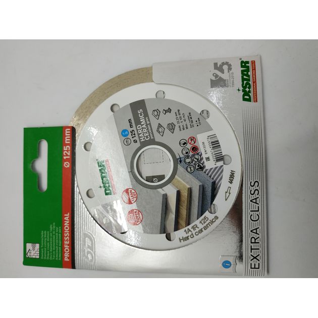 Круг алмазний відрізний DISTAR Hard Ceramics 125 x 1,4/1,0 x 8 x 22,23 (1A1R) (11115048010), фото , зображення 12 | SNABZHENIE.com.ua Круг алмазний відрізний DISTAR Hard Ceramics 125 x 1,4/1,0 x 8 x 22,23 (1A1R) (11115048010), фото , зображення 12 | SNABZHENIE.com.ua