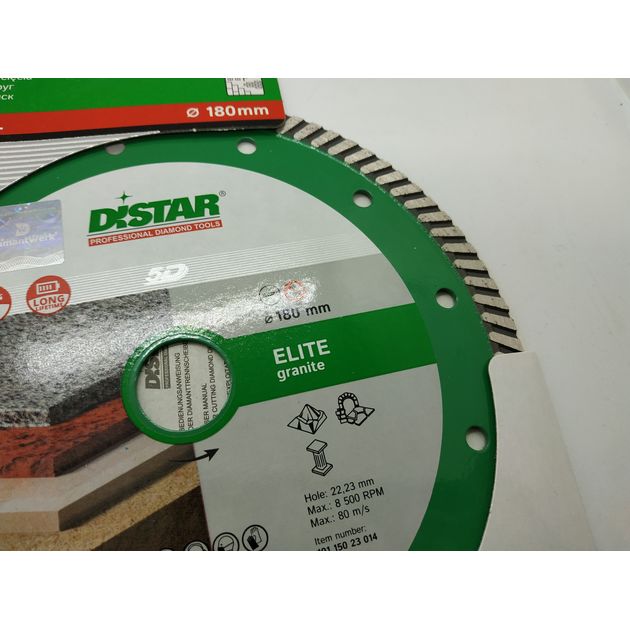 Круг алмазный отрезной DISTAR Turbo Elite 180 мм 22,23 мм, фото , изображение 9 | SNABZHENIE.com.ua Круг алмазный отрезной DISTAR Turbo Elite 180 мм 22,23 мм, фото , изображение 9 | SNABZHENIE.com.ua