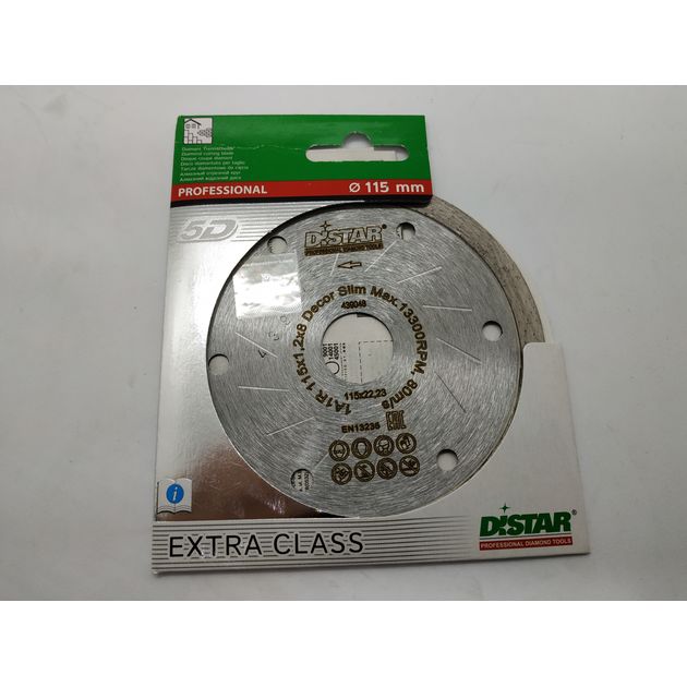 Диск алмазний відрізний DISTAR Decor Slim 115 x 1,2/1,0 x 8 x 22,23 (11115427009), фото , зображення 9 | SNABZHENIE.com.ua Диск алмазний відрізний DISTAR Decor Slim 115 x 1,2/1,0 x 8 x 22,23 (11115427009), фото , зображення 9 | SNABZHENIE.com.ua