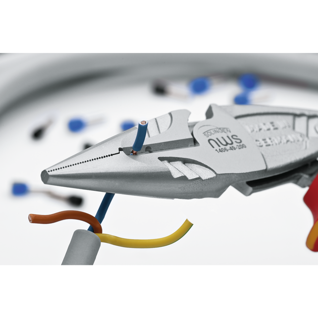 Плоскогубці комбіновані NWS Ergo Multi, ізогнуті 45°, з ізольованими ручками VDE 1000 В, 200 мм (1406-49-VDE-200), фото , зображення 3 | SNABZHENIE.com.ua