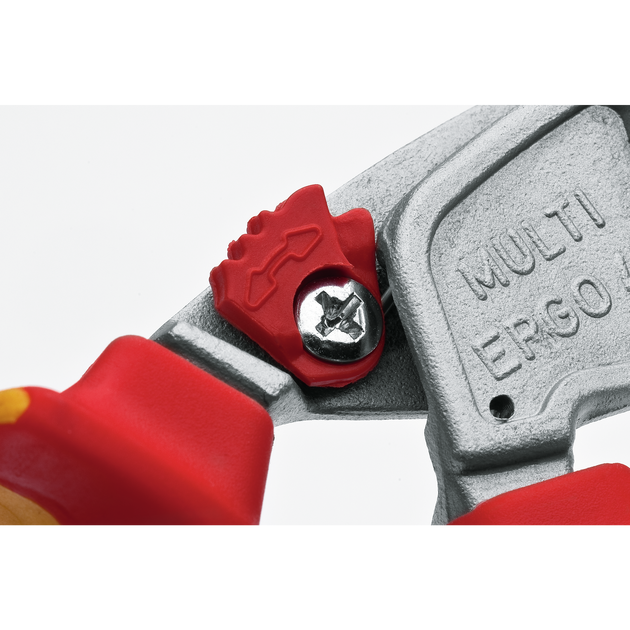 Плоскогубці комбіновані NWS Ergo Multi, ізогнуті 45°, з ізольованими ручками VDE 1000 В, 200 мм (1406-49-VDE-200), фото , зображення 2 | SNABZHENIE.com.ua