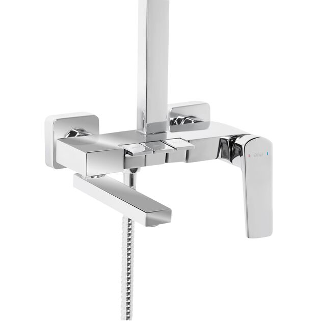 Душевая система универсальная Qtap Crow на три потребителя (с изливом) QTCRO111CRM48648 Chrome, фото , изображение 3 | SNABZHENIE.com.ua