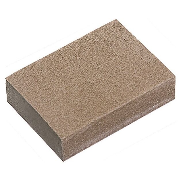 Губка шлифовальная мягкая 100x70x25 мм, 3 шт., P 60/80, MATRIX, фото  | SNABZHENIE.com.ua