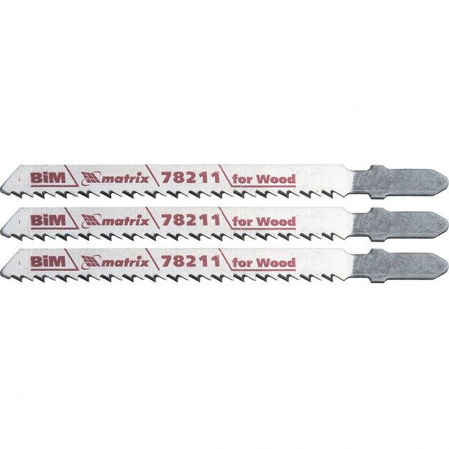 Полотна для электролобзика по дереву, 3 шт, T101BF, 75 x 2,5 мм, фото  | SNABZHENIE.com.ua
