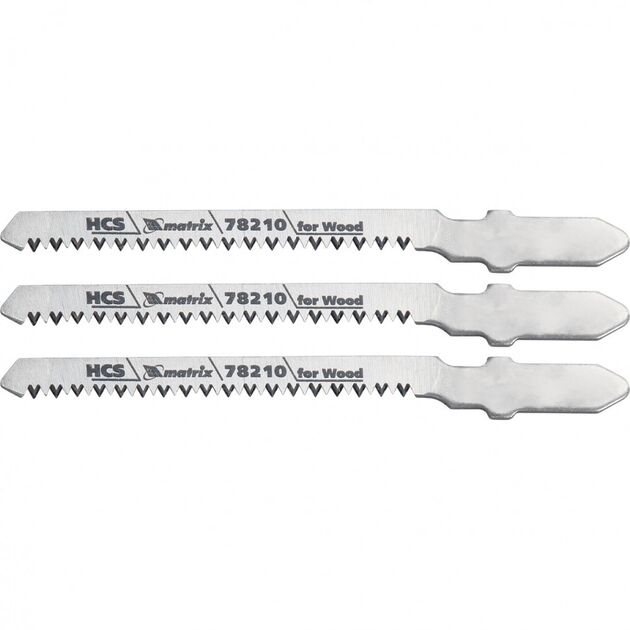 Полотна для электролобзика по дереву MATRIX T101AO, 3 шт, 50x1,4 мм, фото  | SNABZHENIE.com.ua