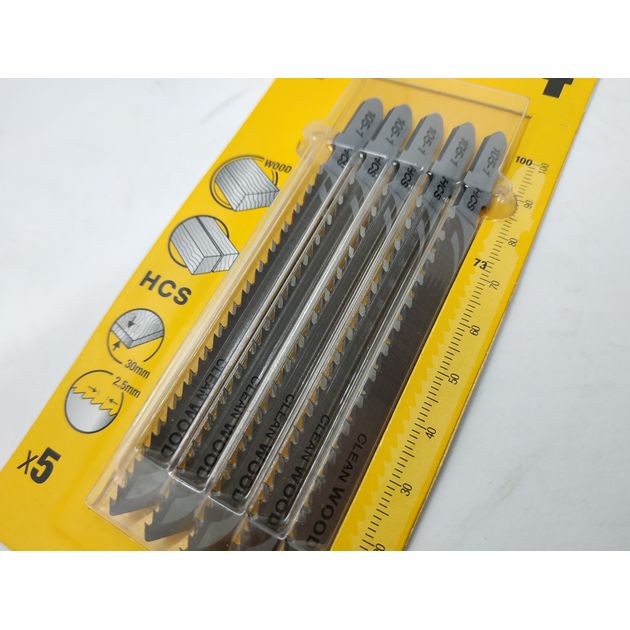 Пилки для лобзика DeWalt T 101 B по дереву, 5 шт, глубина 30 мм, фото , изображение 3 | SNABZHENIE.com.ua Пилки для лобзика DeWalt T 101 B по дереву, 5 шт, глубина 30 мм, фото , изображение 3 | SNABZHENIE.com.ua