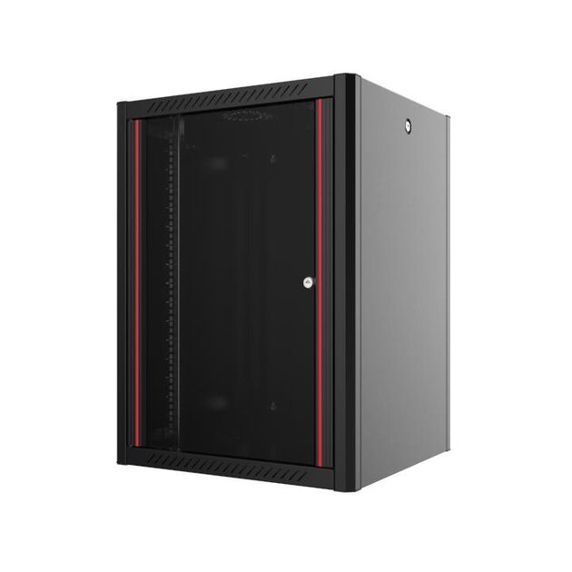 Шафа MIRSAN 19", 9U, WTN, 600x450 мм, максимально 100 кг, чорна, фото  | SNABZHENIE.com.ua