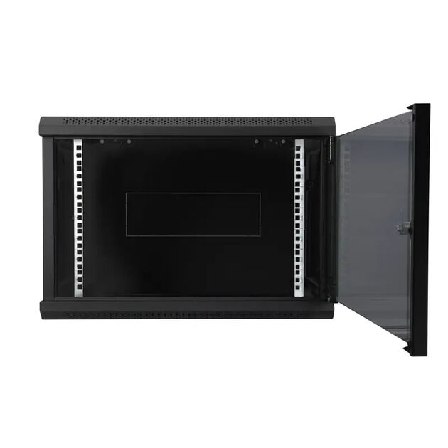 Шафа DIGITUS 19", 9U, Wall Mounting Dynamic Basic, 600x450 мм, 60кг максимально, чорна, фото , зображення 3 | SNABZHENIE.com.ua