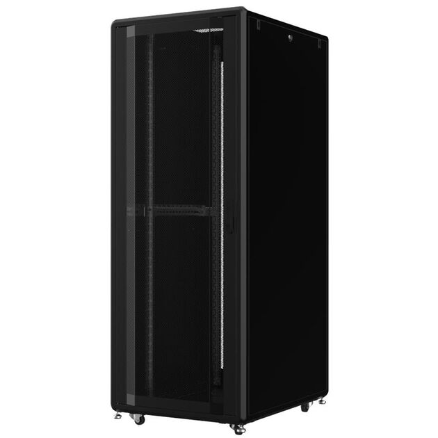 Шафа MIRSAN 19", 36U, GTS, перфорація 63%, 600x1100 мм, максимально 2000 кг, чорна, фото  | SNABZHENIE.com.ua