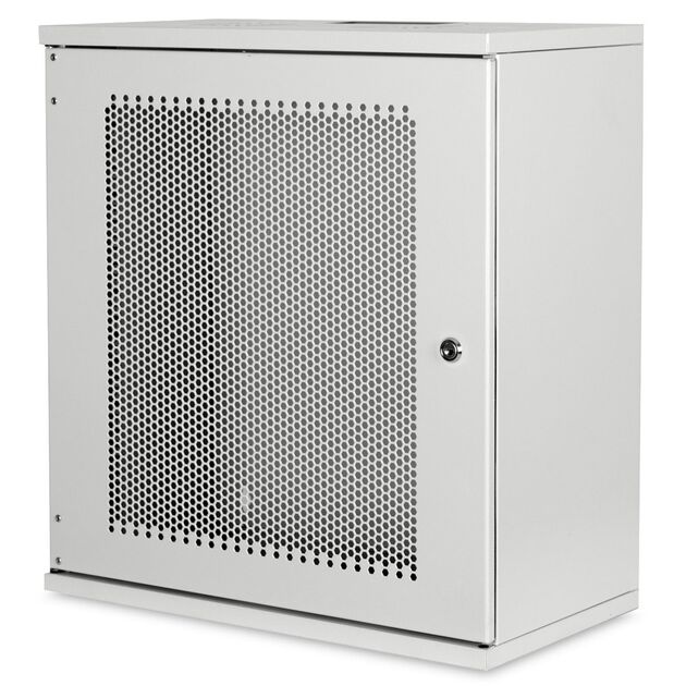 Шафа DIGITUS 19", 12U, SOHO, металеві двері, 540x400 мм, 60кг максимально, сіра, фото , изображение 2 | SNABZHENIE.com.ua