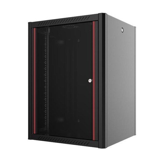Шафа MIRSAN 19", 7U, WTN, 600x600 мм, максимально 100 кг, чорна, фото , зображення 2 | SNABZHENIE.com.ua