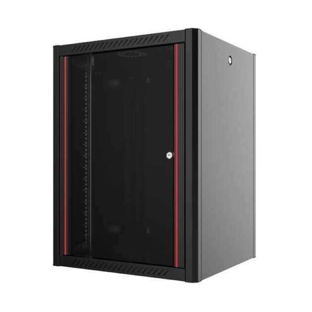 Шафа MIRSAN 19", 20U, WTN, 600x600 мм, максимально 100 кг, чорна, фото , изображение 2 | SNABZHENIE.com.ua
