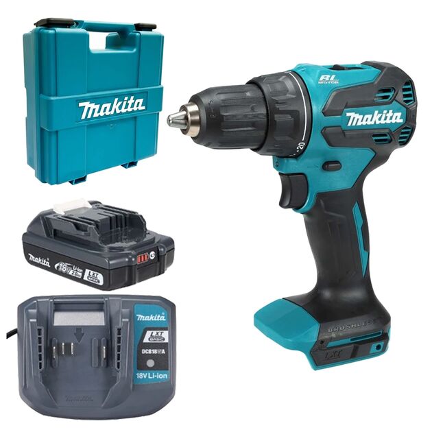 Шурупокрут-дриль акумуляторний Makita DDF490WV 18В 1х2А·год 27·65Нм 0-500·0-1900об/хв кейс 1.4кг, фото  | SNABZHENIE.com.ua