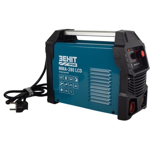 Зварювальний апарат інверторний Зеніт Профі MMA-280 LCD 20-280А 6.2кВА 220В IP21S 3.5кг, фото , зображення 2 | SNABZHENIE.com.ua