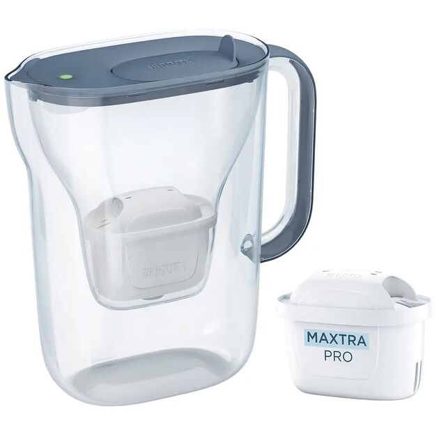 Фільтр-глечик Brita Style Essential MXPro 2.4л (1.4л очищеної води) з картриджем сіро-блакитний, фото , зображення 2 | SNABZHENIE.com.ua