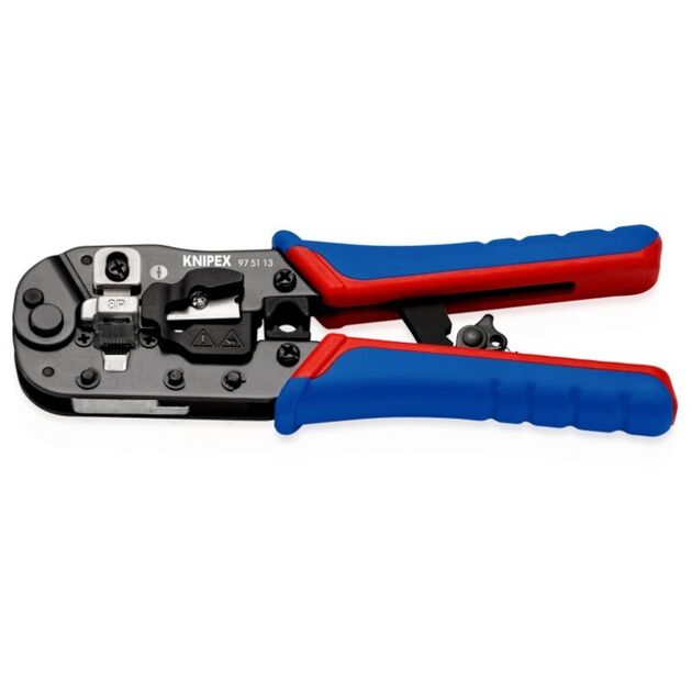 Кліщі обтискні KNIPEX Western, для обтиску штекерів 190мм фосфатовані 0.345кг, фото , изображение 2 | SNABZHENIE.com.ua