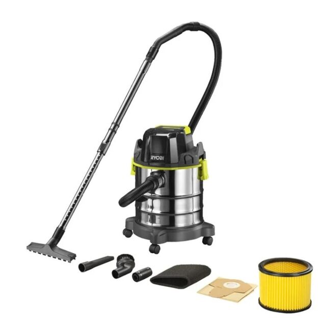 Пылесос аккумуляторный строительный RYOBI R18WDV-0 ONE+ (18л), фото  | SNABZHENIE.com.ua