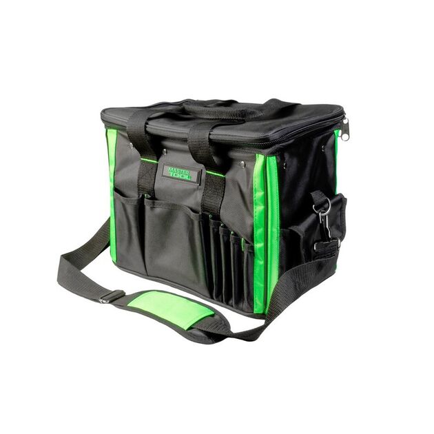Сумка для інструментів MASTERTOOL 360х270х240 мм 1680 DEN 23 кармана посилене дно знімний ремінь 79-1935, фото  | SNABZHENIE.com.ua