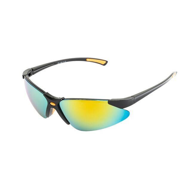 Очки MASTERTOOL SPORTLINE GOLD MIRROR ANTI-SCRATCH с мягким носоупором, фото  | SNABZHENIE.com.ua