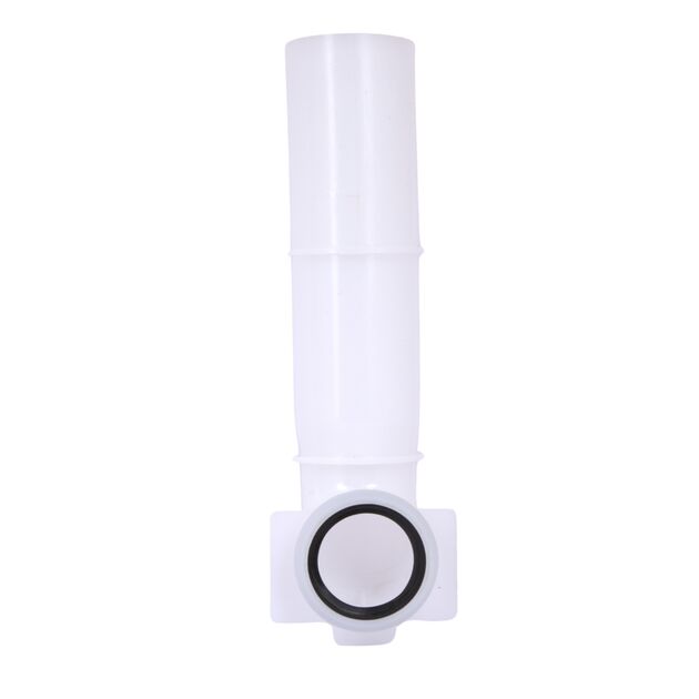 Угловая трубка смыва Qtap 82х74х262 мм White для инсталляции Standard QTSTD167W49807, фото , изображение 2 | SNABZHENIE.com.ua