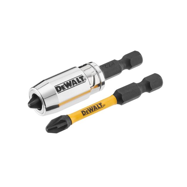 Набор бит DeWALT IMPACT TORSION Pz2, 50 мм, 3 шт, магнитный держатель, фото , изображение 2 | SNABZHENIE.com.ua