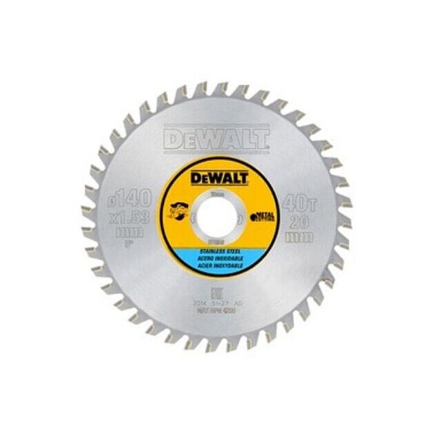 Диск пильний DeWALT, 140 x 20 мм, 40 TFZ + 10 градусів для DCS373 (DT1918), фото  | SNABZHENIE.com.ua
