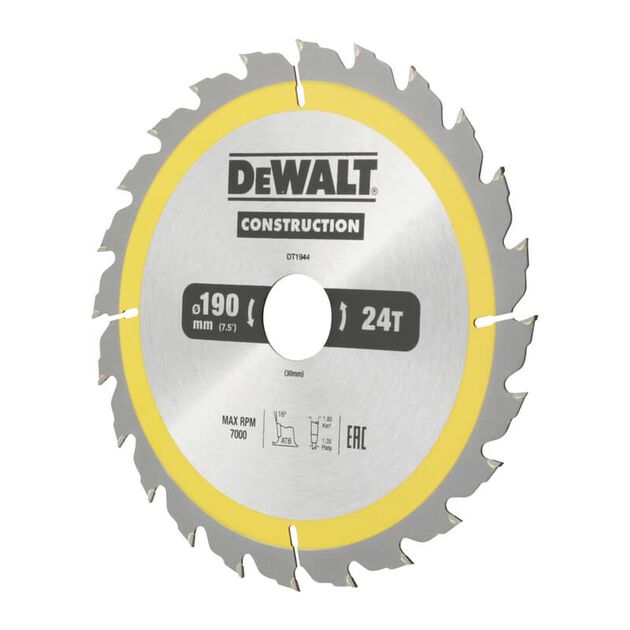 Диск пильний DeWALT DT1944, фото , зображення 3 | SNABZHENIE.com.ua
