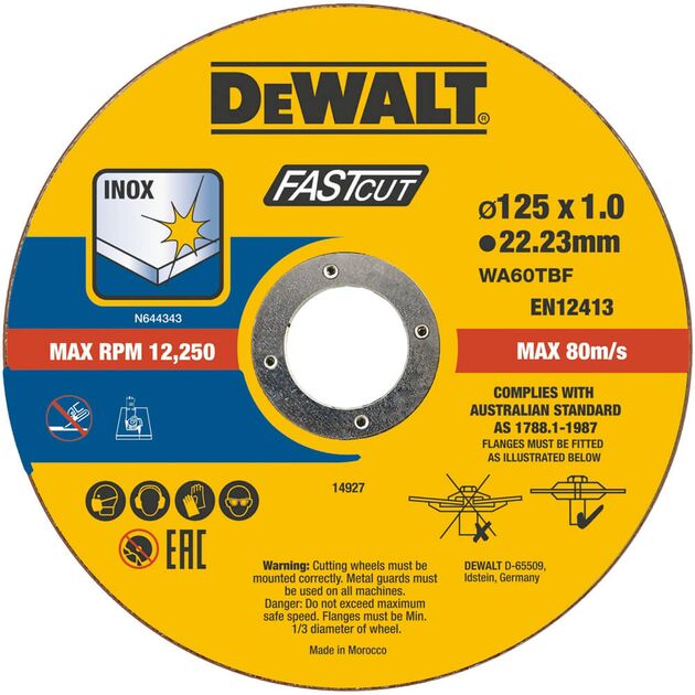 Набір кругових отрезних FASTCUT DeWALT DT20540, фото , зображення 2 | SNABZHENIE.com.ua