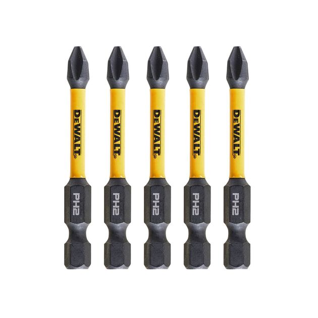 Набір біт DеWALT, ударні, IMPACT TORSION EXTREME, Philips, Ph2, L = 50 мм, 5 шт (DT7998T), фото  | SNABZHENIE.com.ua