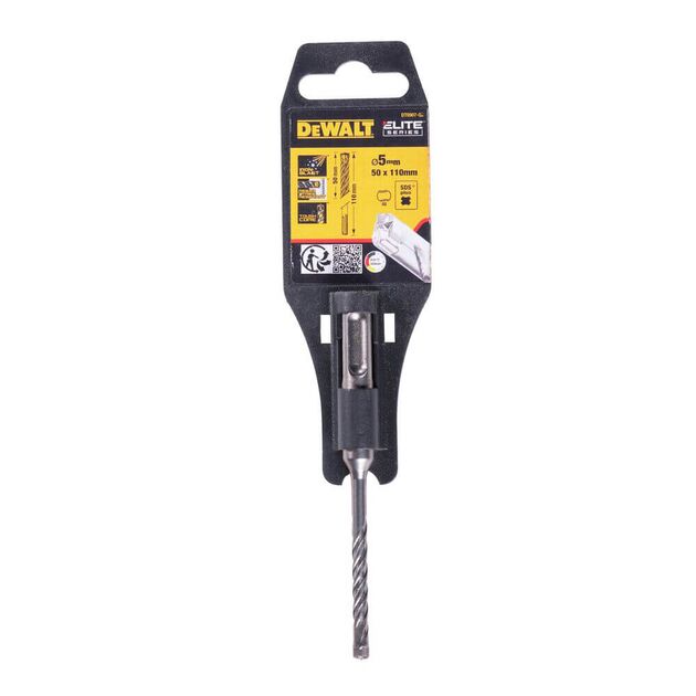 Бур DeWALT SDS-Plus, XLR, 4 кромки, 5 x 110 x 50 мм (DT8907), фото  | SNABZHENIE.com.ua