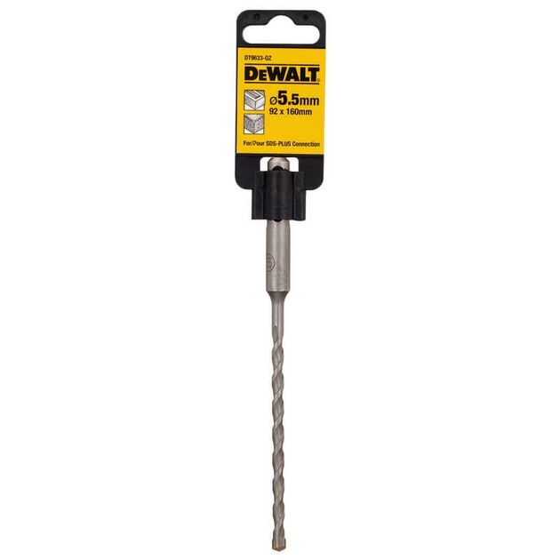 Бур DeWALT SDS-Plus 5.5x92x160 мм (DT9633), фото  | SNABZHENIE.com.ua