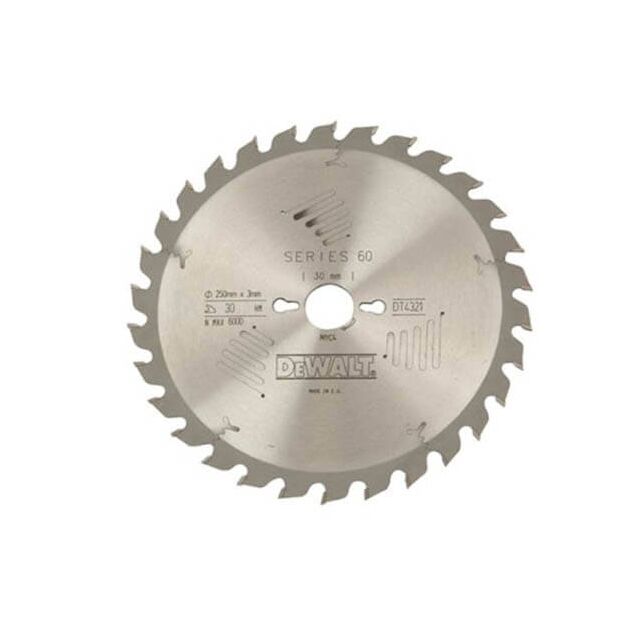 Пильный диск 250x30 мм по дереву, 40 зубьев, 10° угол, DeWALT, фото  | SNABZHENIE.com.ua