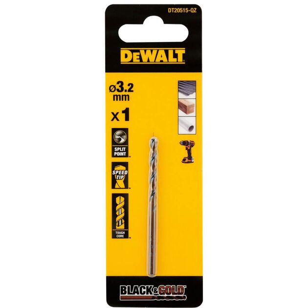 Сверло по металлу DeWALT EXTREME Black & Gold DT20515, фото  | SNABZHENIE.com.ua