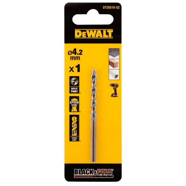 Сверло по металлу DeWALT EXTREME Black & Gold DT20518, фото  | SNABZHENIE.com.ua