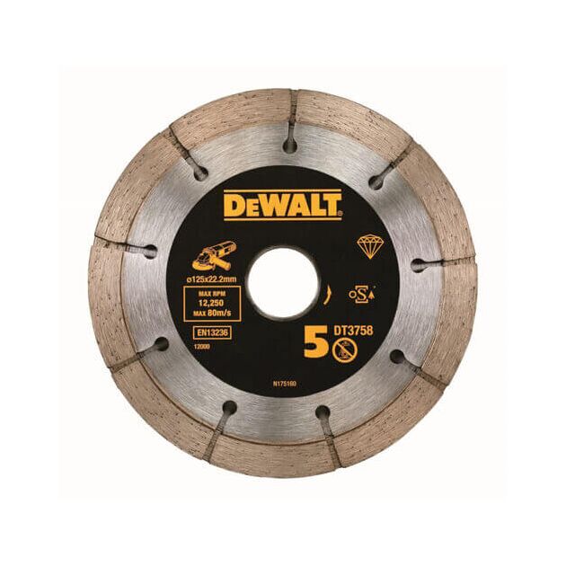Диск алмазный DeWALT сдвоенный 125x6,3x22,2 мм для бетона/кирпича, фото  | SNABZHENIE.com.ua
