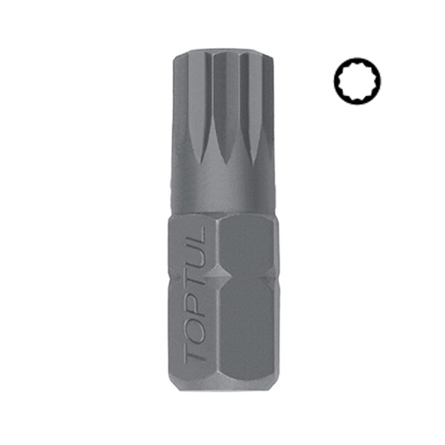 Бита (насадка) 10 мм L-30 мм Spline M6 TOPTUL (FSFA1206), фото  | SNABZHENIE.com.ua