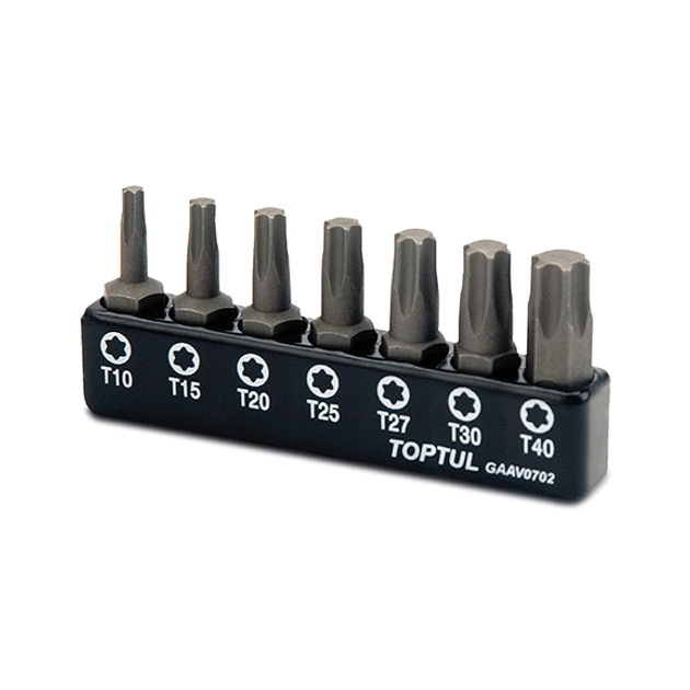 Набір біт (Torx: T10-T40) TOPTUL (GAAV0702), фото  | SNABZHENIE.com.ua
