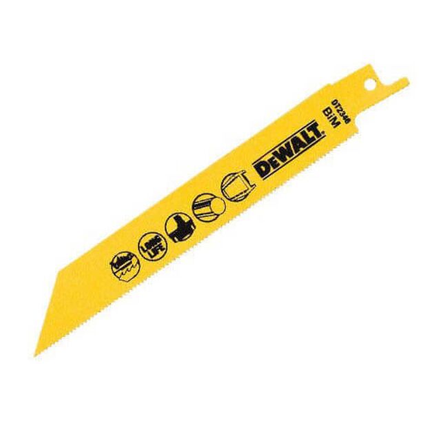Полотна сабельных пил DeWalt S 922 EF, 152 мм, 5 шт, биметалл, фото , изображение 2 | SNABZHENIE.com.ua