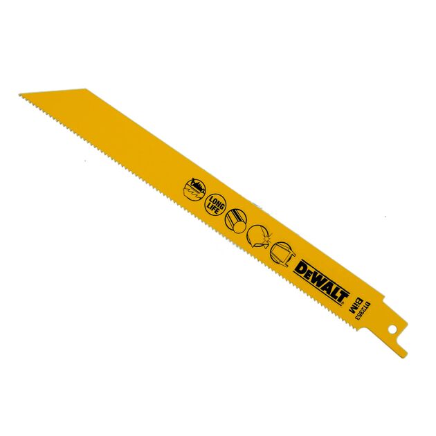 Полотна DeWalt S 1122 BF для сабельных пил, 203 мм, 5 шт., фото , изображение 2 | SNABZHENIE.com.ua