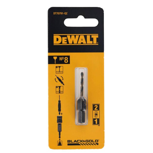 Сверло пилотное с зенкером FLIP&DRIVE№8 DeWALT DT70791, фото , зображення 3 | SNABZHENIE.com.ua