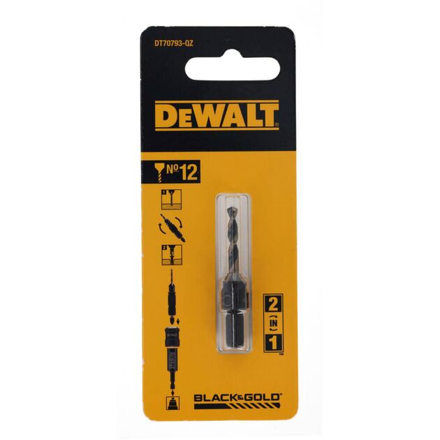 Сверло пилотное с зенкером FLIP&DRIVE№12 DeWALT DT70793, фото , зображення 3 | SNABZHENIE.com.ua