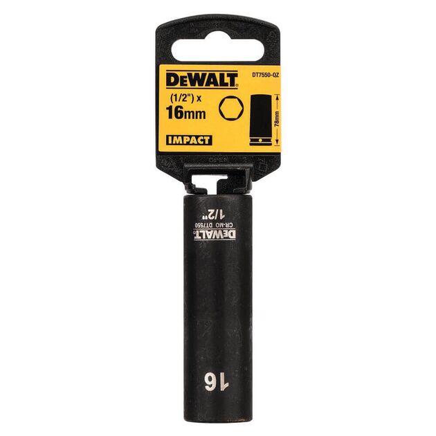Головка торцева ударна довга IMPACT DeWALT DT7550, фото  | SNABZHENIE.com.ua